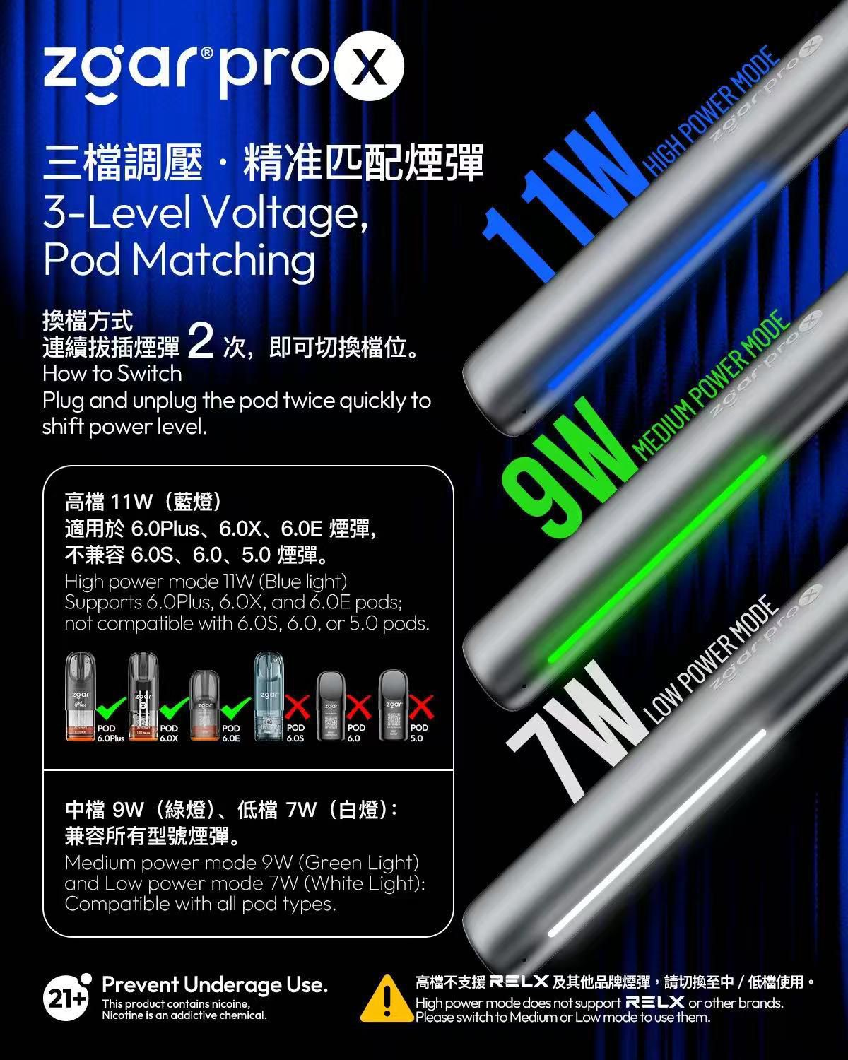 zgar pro x vape 電子煙